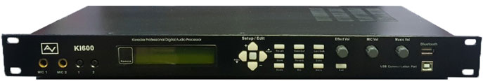 Bộ xử lý tín hiệu âm thanh số AV KI600: Vang số DSP, lọc xì EQ
