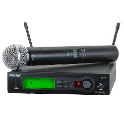 SLX24/SM58 Bộ thu và phát kèm micro không dây cầm tay Shure SLX24/SM58