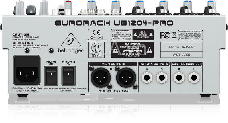 Mixer Behringer UB1204FX-PRO