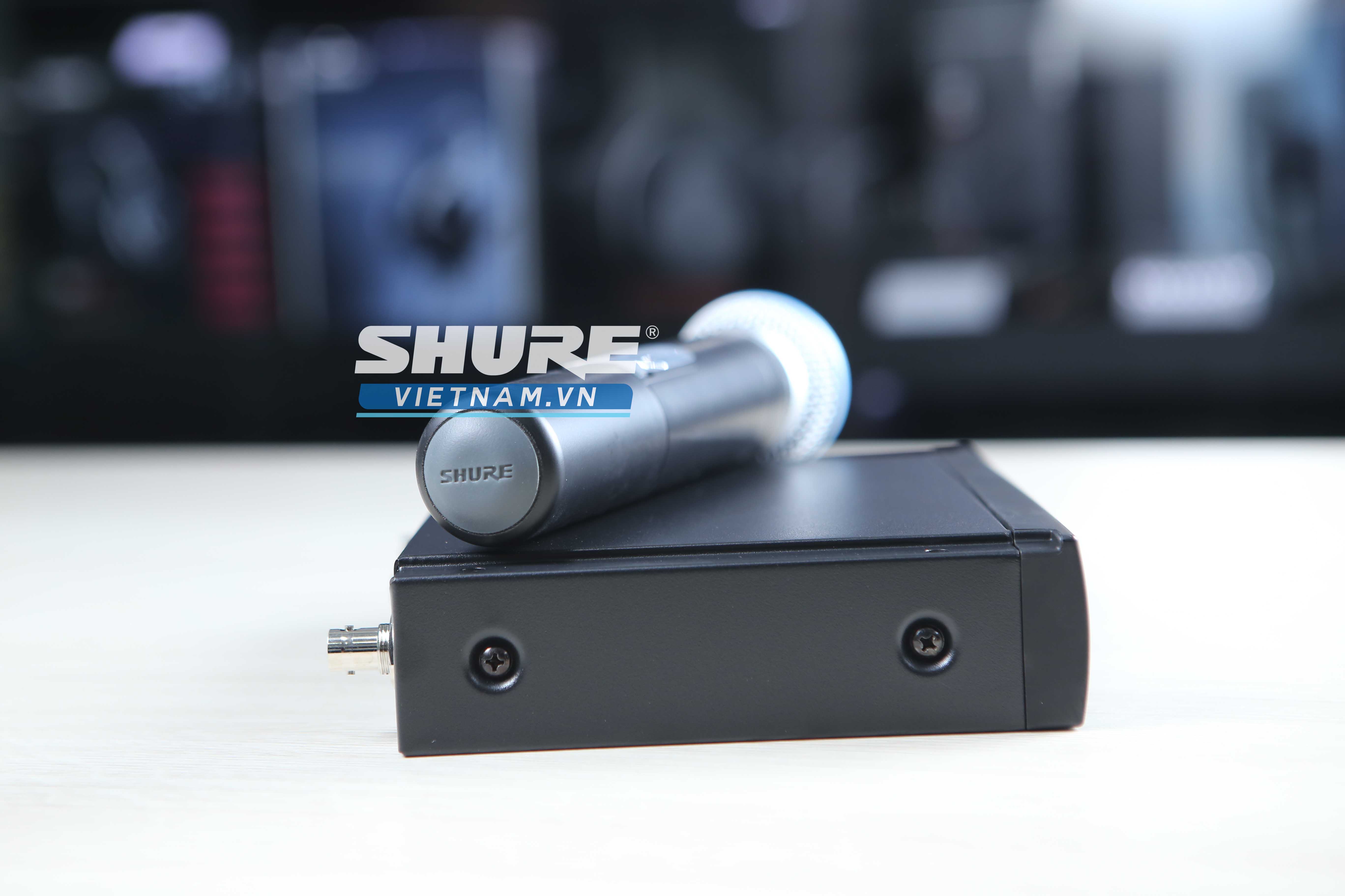 Bộ thu và phát kèm micro không dây cầm tay Shure SLX24/Beta58