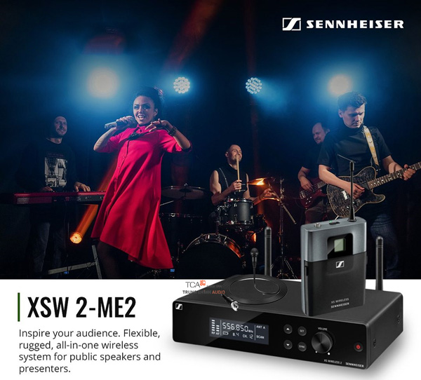 Bộ thu phát không dây kèm micro cài áo Sennheiser XSW 2-ME2-A