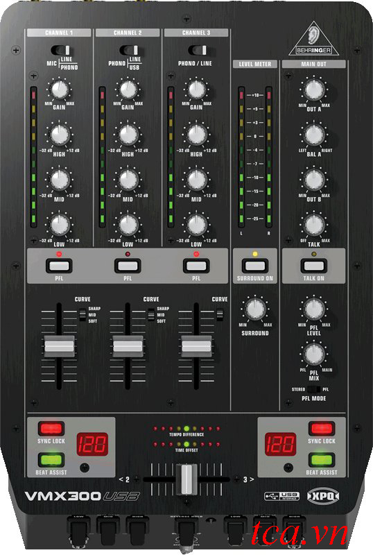 MIXER PRO VMX300USB, MIXER GIÁ RẺ, MUA MIXER GIA RE, BAN MIXER VMX300USB